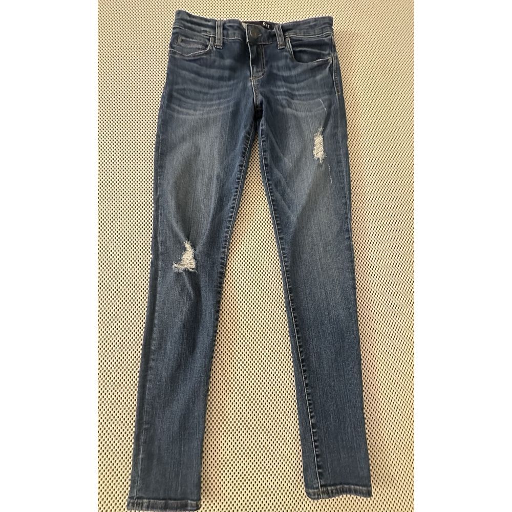 Kut From The Kloth Jeans Women Sz 6 Blue Mia‎ Toothpick Skinny Low Rise Straight